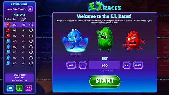 آموزش بازی مسابقه هیولا E.T. Races در سایت شرط بندی