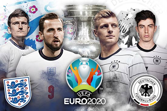 فرم پیش بینی بازی انگلیس و آلمان در یورو 2020