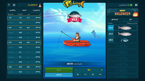 بازی ماهیگیری Fishing در سایت شرط بندی